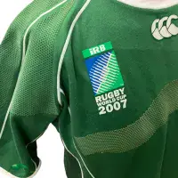 2007 Ireland RWC  Rugby Shirt | Old Official Canterbury jersey
