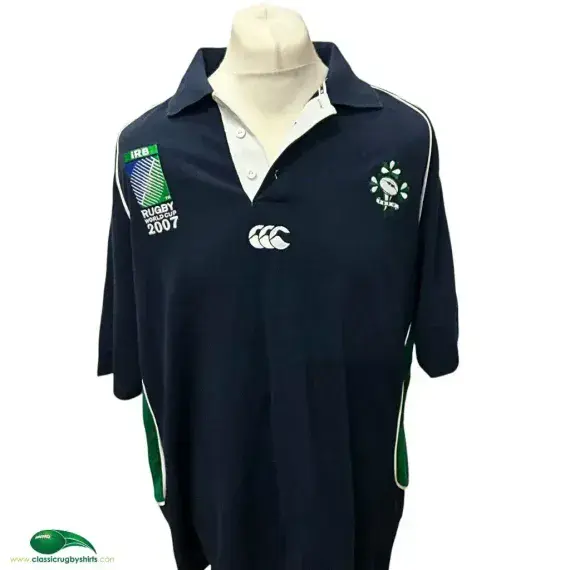 2007 Ireland Rugby Polo Shirt | Old Official Canterbury Jersey