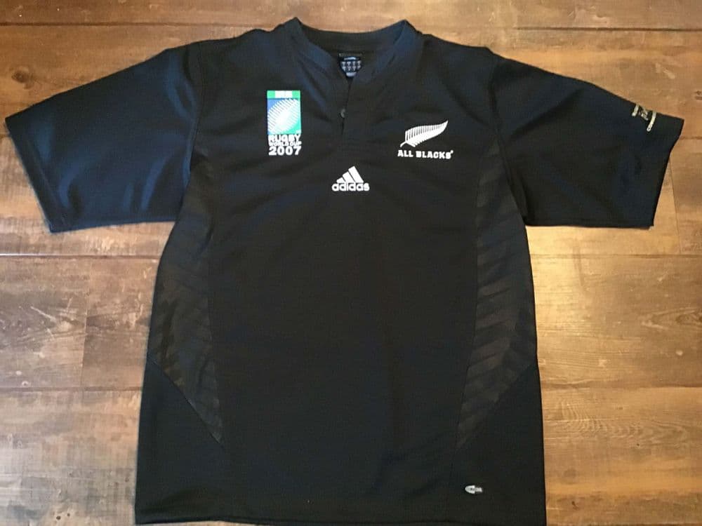 Sweat De Rugby D'entraînement All Blacks RWC 2007 - Taille M - Marque Adidas - Occasion