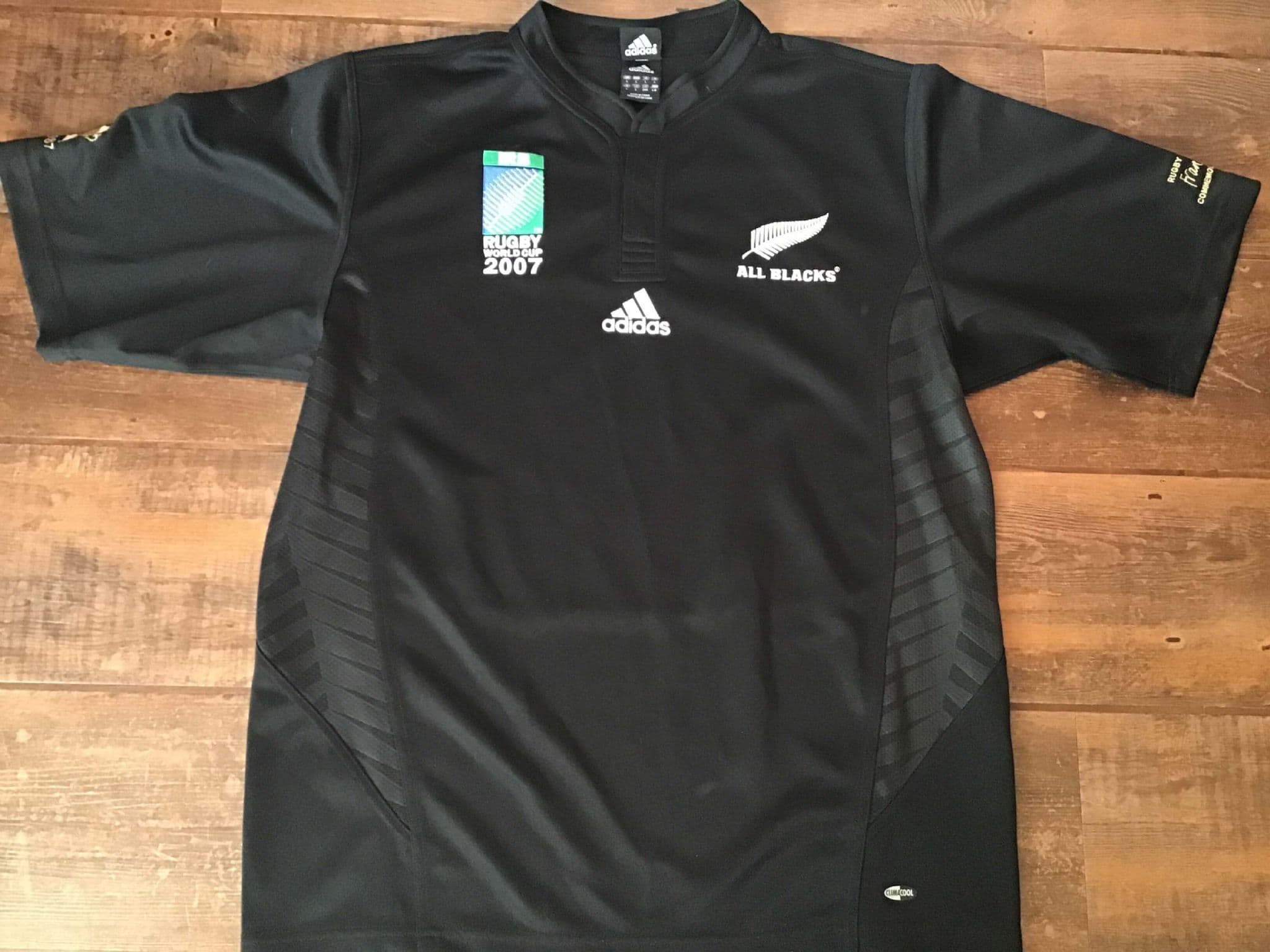 【新品】ALL BLACKS 2007ラグビーワールドカップ公式ユニフォーム S Old Rugby Shirts | 2007 All Blacks Vintage Jerseys