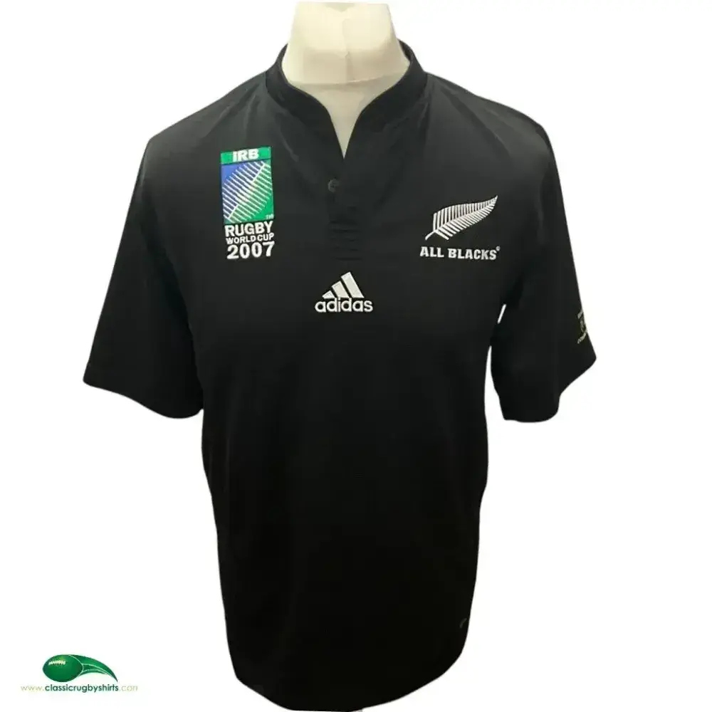 2007年 W杯 ニュージーランド オールブラックスユニフォーム 2007 All Blacks RWC Rugby Shirt | Old Official Adidas Jersey