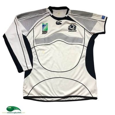 2007 Scotland World Cup Player Issue Rugby Union Away Shirt XL