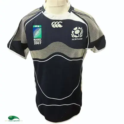 2007 Scotland World Cup Player Rugby Shirt Large