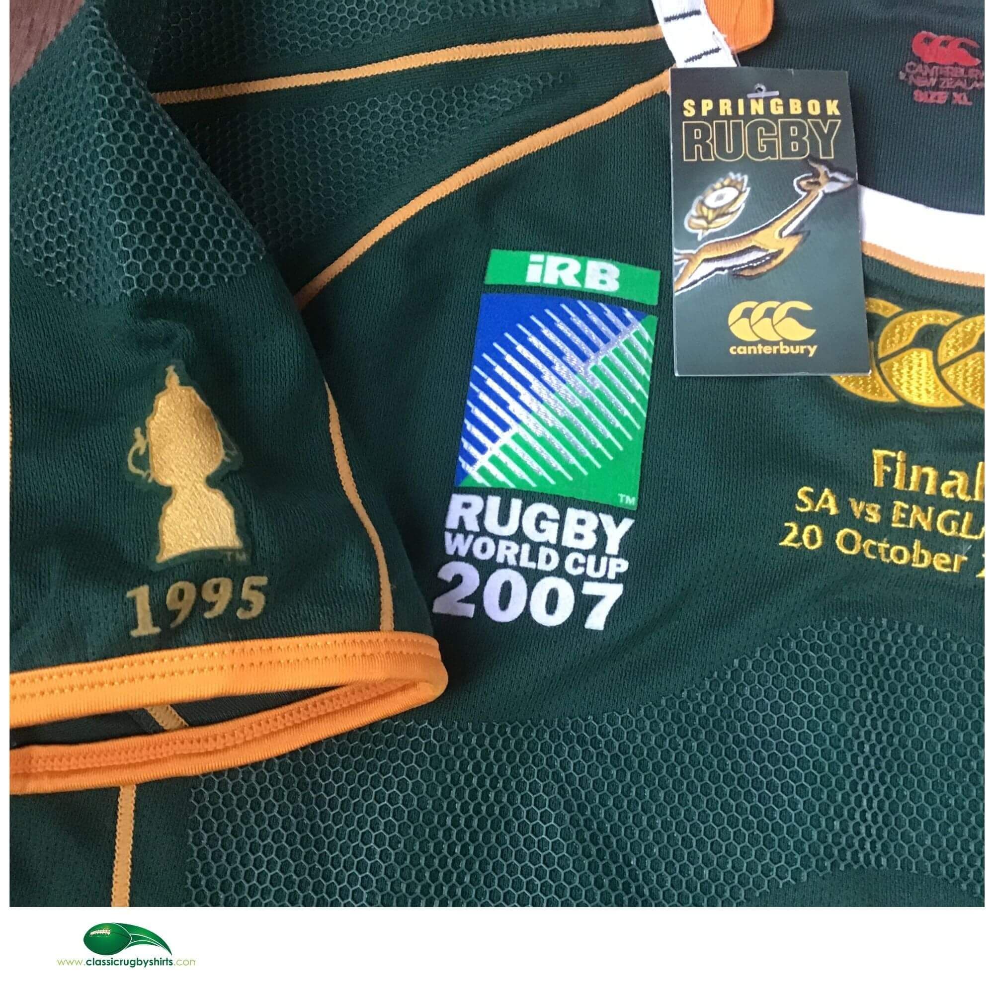 Classic Rugby Shirts | 2007 South Africa Vintage Old Retro Jerseys