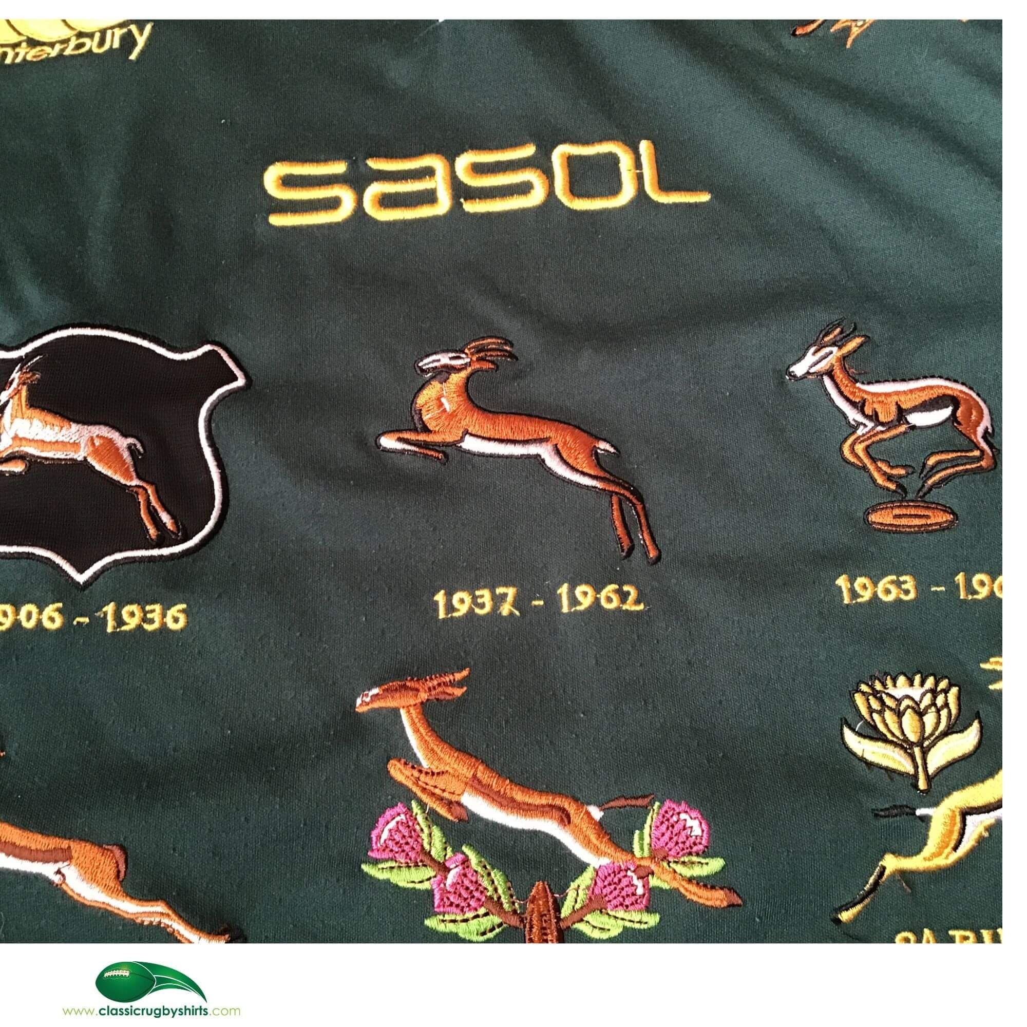 Classic Rugby Shirts | 2007 Springboks Crests Vintage Old Jerseys