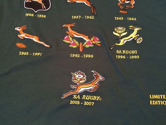 Classic Rugby Shirts | 2007 Springboks Crest Vintage Old Rugby Jersey