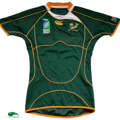 2007 South Africa Player World Cup Rugby Union Shirt Large