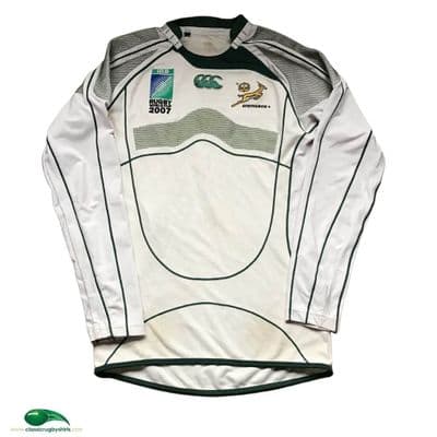 2007 South Africa World Cup Player Issue Away Rugby Union Shirt Medium