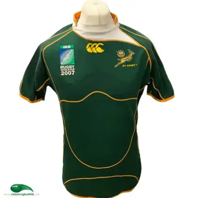 2007 South Africa World Cup Player Rugby Union Shirt Medium