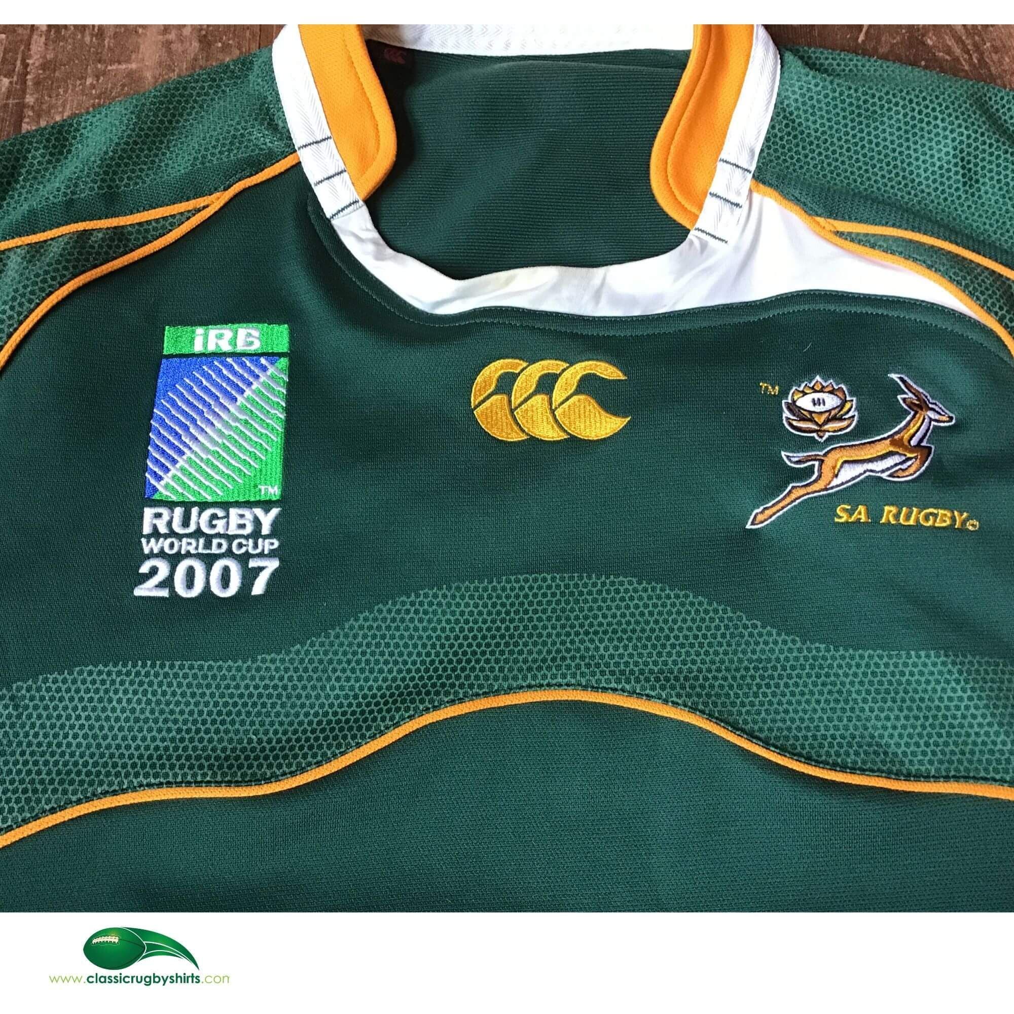Classic Rugby Shirts | 2007 South Africa Old Vintage Jerseys