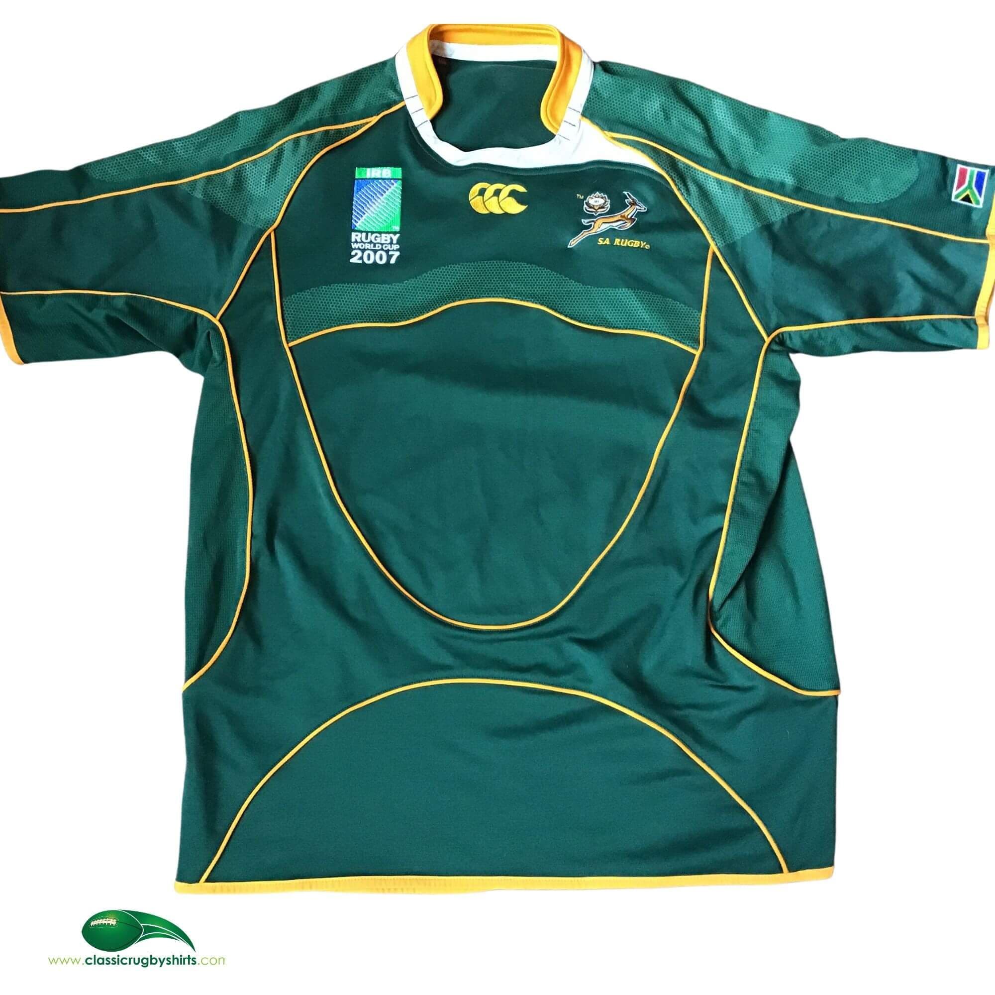 Classic Rugby Shirts | 2007 South Africa Old Vintage Jerseys