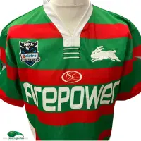 2007 South Sydney Rabbitohs Rugby Shirt | Old Official ISC Vintage Jersey