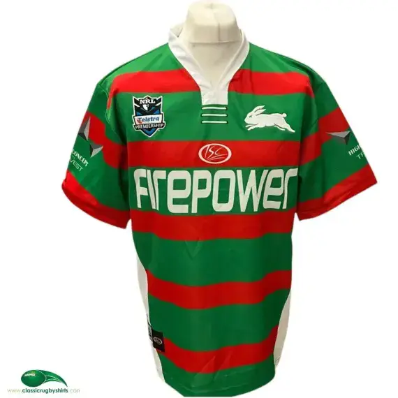 2007 South Sydney Rabbitohs Rugby Shirt | Old Official ISC Vintage Jersey