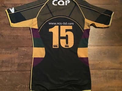 2008 2009 Cartha Queens Park No 15 Match Worn Rugby Union Shirt Large