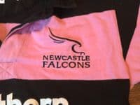 Maillot Rugby Newcastle Falcons 2008 | Cotton Traders | Taille S | Rose | Occasion Très Bon État