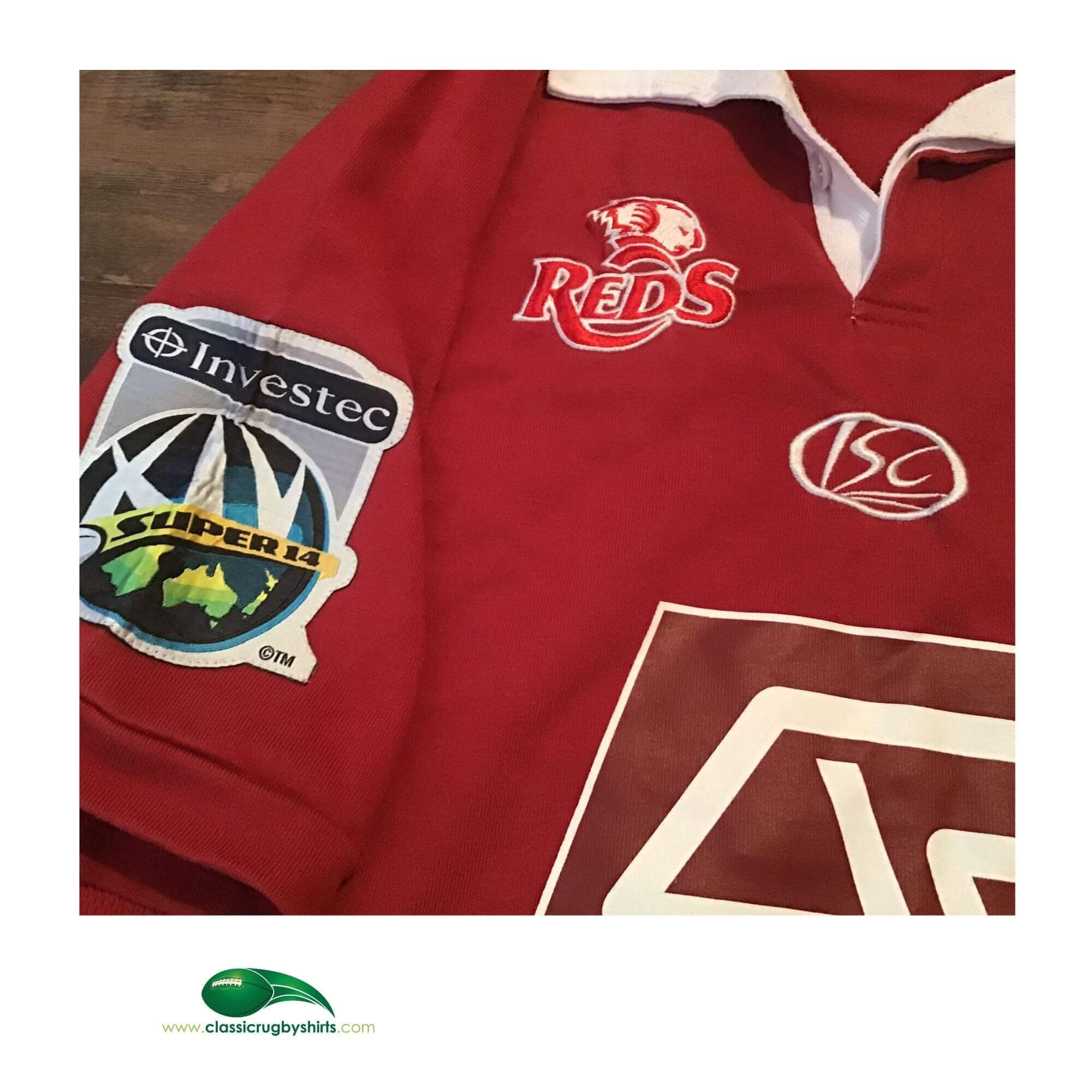 Maillot De Rugby ISC Queensland QLD – Gris/marron, Taille L – Occasion