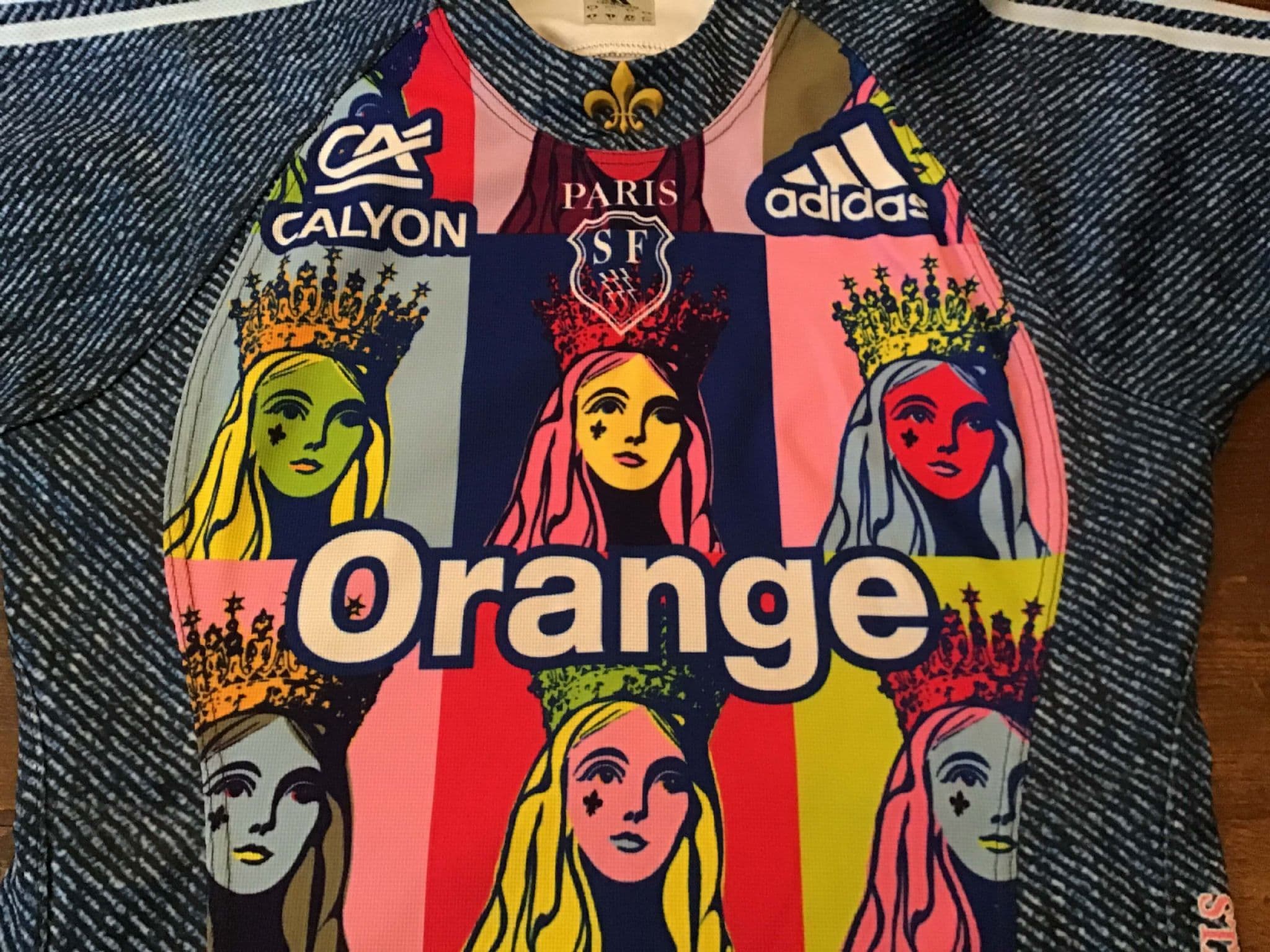 Maillot De Rugby Stade Français Adidas – Saison 2008/2009 – Taille S, Occasion