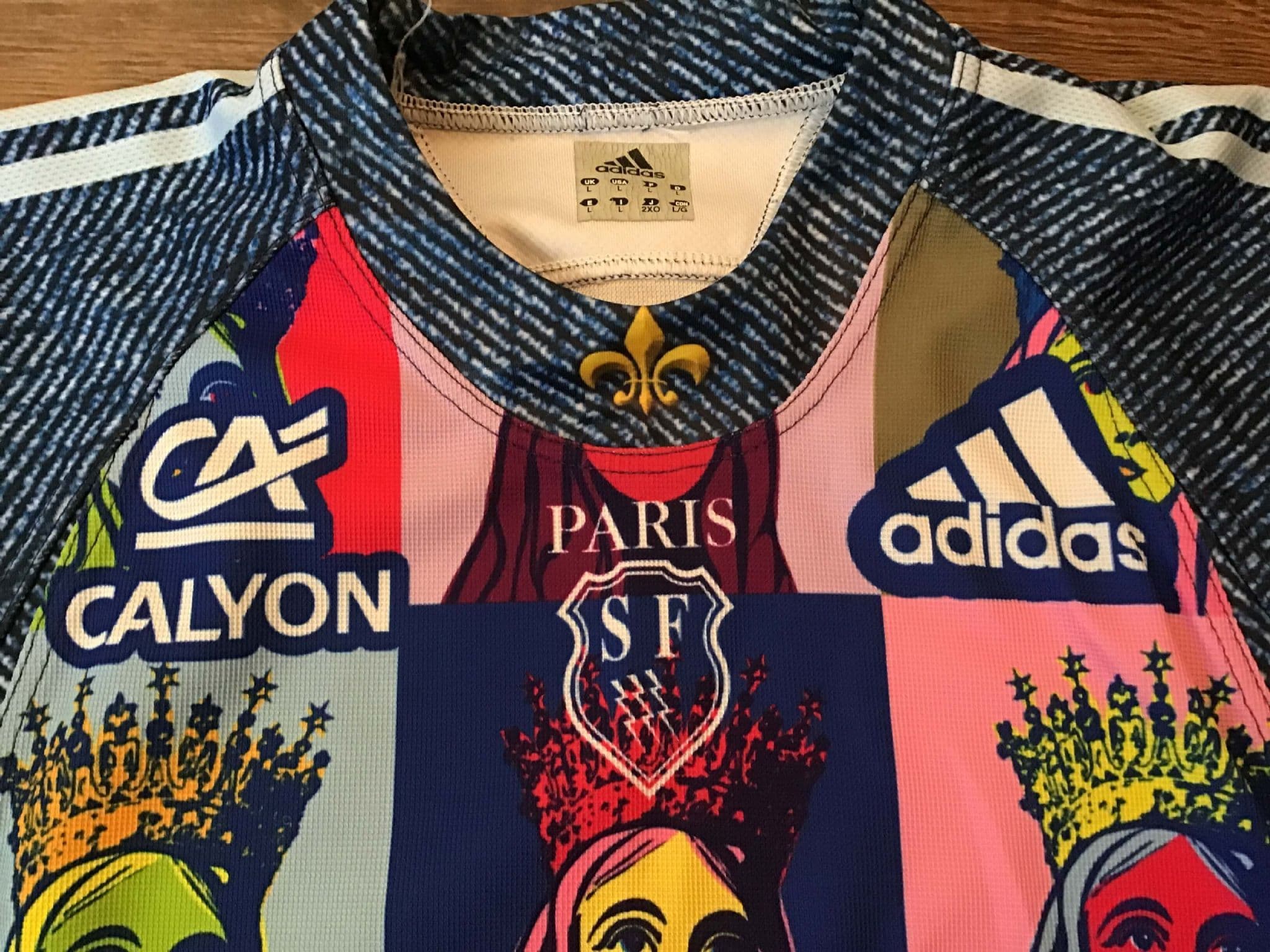 Maillot Rugby Vintage Stade Français 2009 - Adidas, Taille L, Neuf Jamais Porté