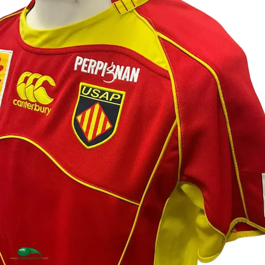 Maillot Vintage USAP Perpignan – Errea – Languedoc Rugby – Taille S