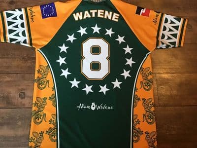 2008 Adam Watene Cook Islands Commemorative Rugby League Shirt 2XL