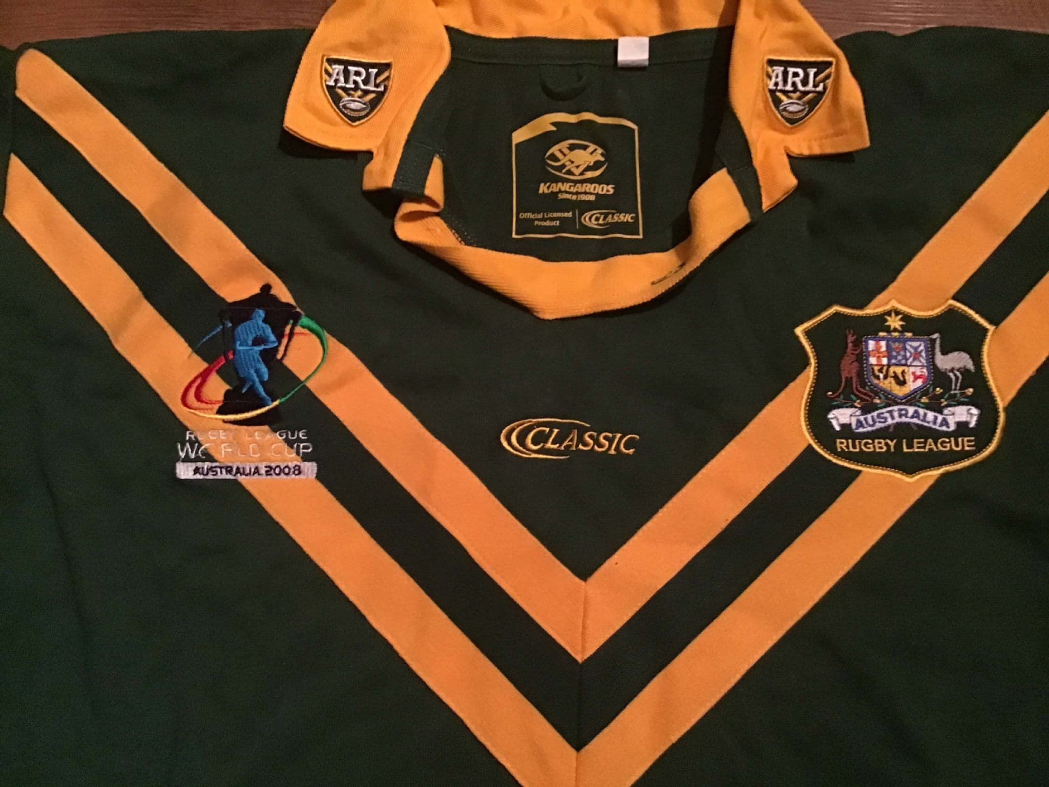 Classic Rugby Shirts | 2008 Australia Kangaroos Vintage Old Retro