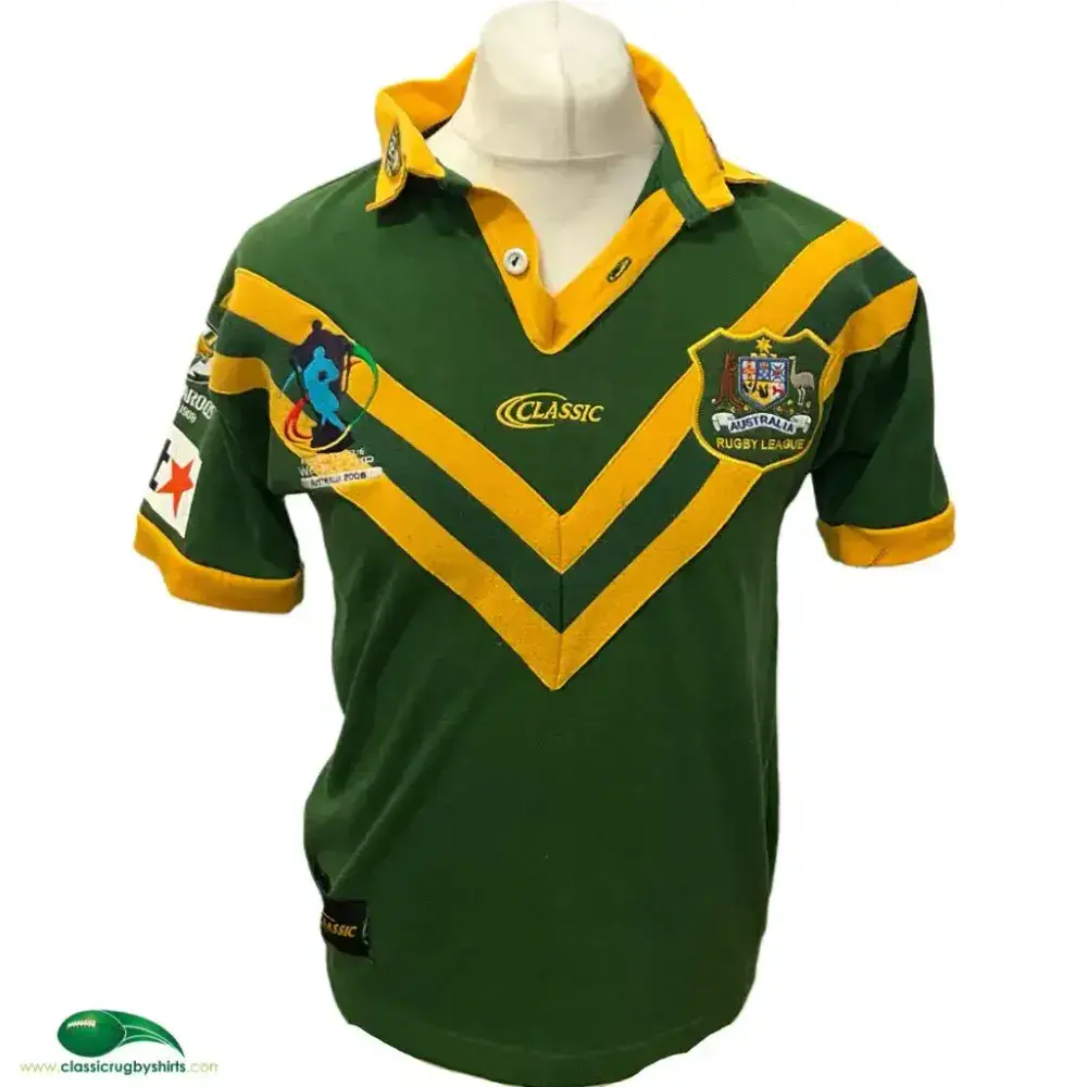 【レア】Australia rugby kangaroosラガーシャツ Classic Rugby Shirts | 2008 Australia Kangaroos RLWC Vintage Old