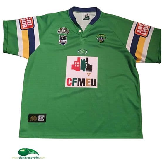Old World Rugby Shirts | 2008 Canberra Raiders Classic Vintage Jerseys