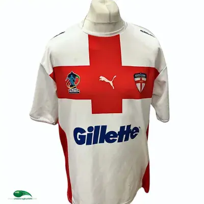 2008 England World Cup Rugby League Shirt Large
