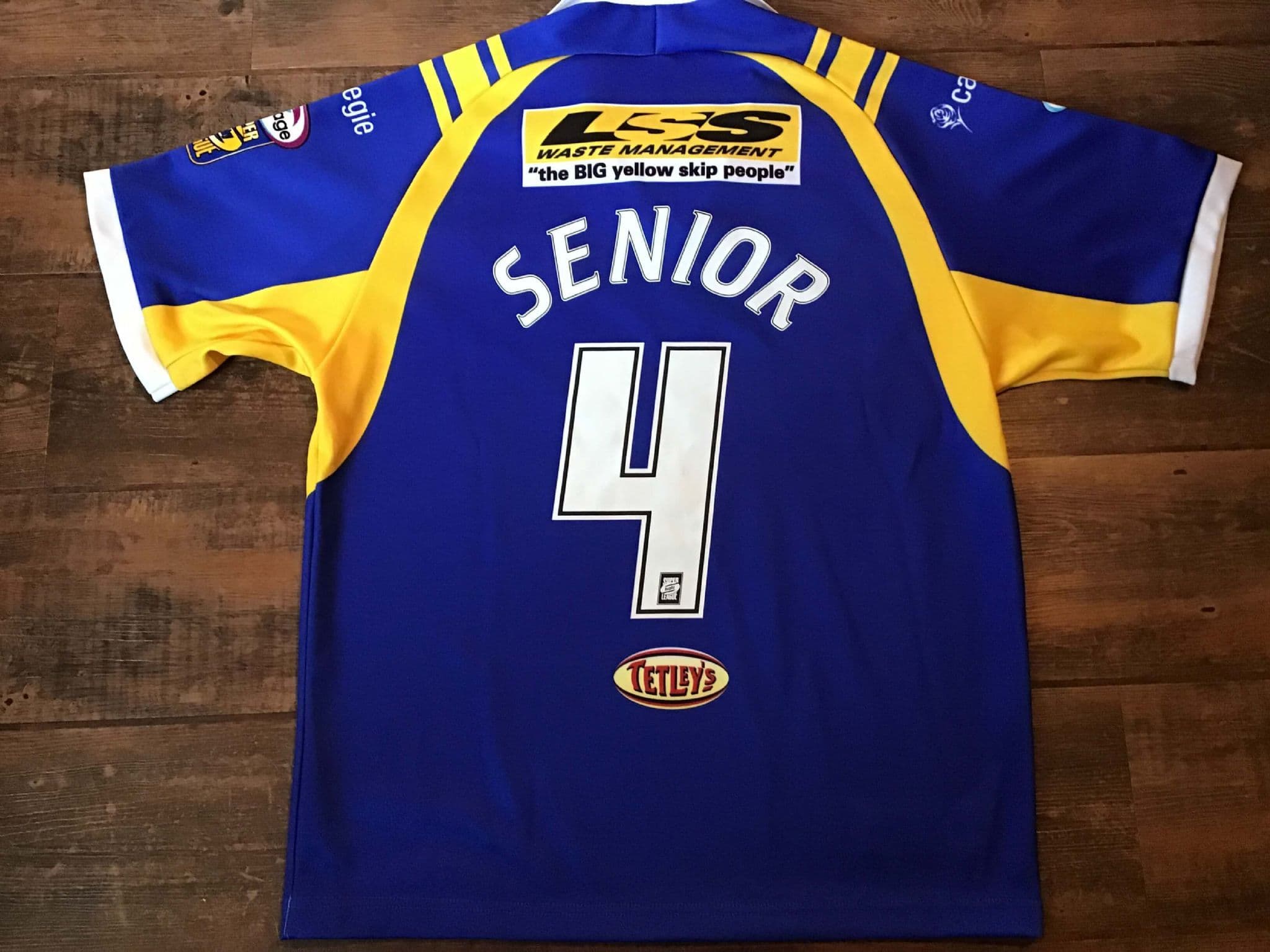 Maillot Leeds Rhinos Rugby Ligue Chemise Domicile Homme Original ISC