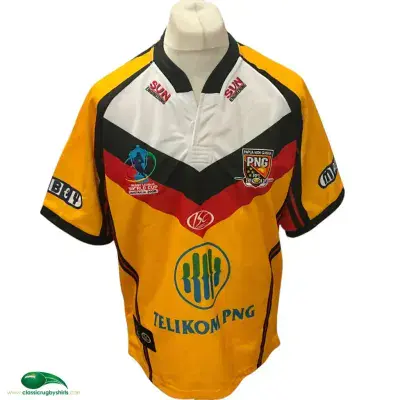 2008 Papua New Guinea World Cup PNG Rugby League Shirt Medium Large