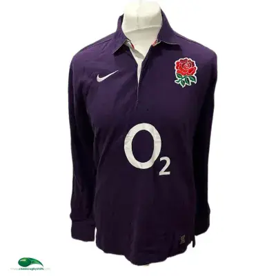 2009 2010 England L/s Rugby Union Away Shirt Medium