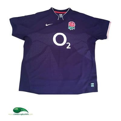 2009 2010 England S/s Rugby Union Away Shirt Adults Large