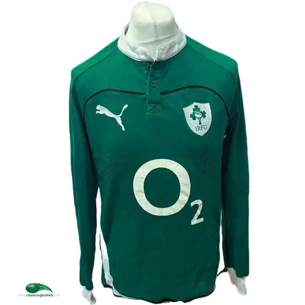 【美品！XL】2009〜10 Ireland L/s Rugby Shirt 2009 2010 Ireland Vintage Rugby Shirts