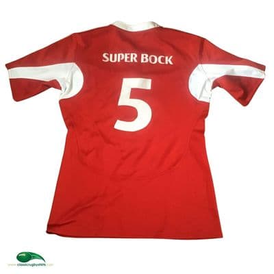 2009 2010 Portugal No 5 Player Worn Rugby Union Shirt Medium