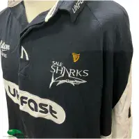 2009/10 Sale Sharks Rugby Shirt | Old Official Cotton Traders Jersey
