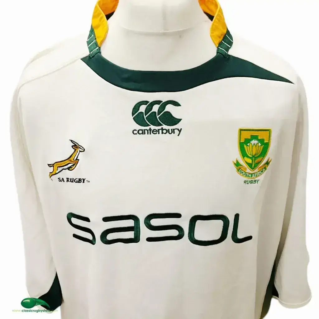 Maillot De Rugby Canterbury Springboks 2009 – Taille S (38 Pouces), Vert, Occasion Excellent état
