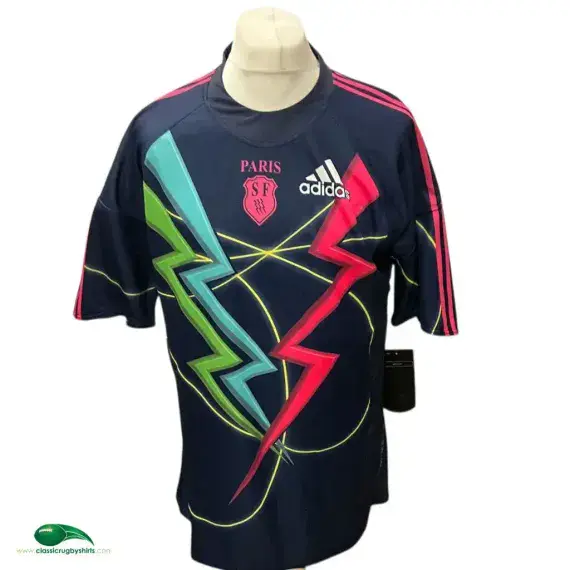 2009/10 Stade Francais Rugby Shirt | Old Official Adidas Jersey - Vintage Classic Rugby Shirts