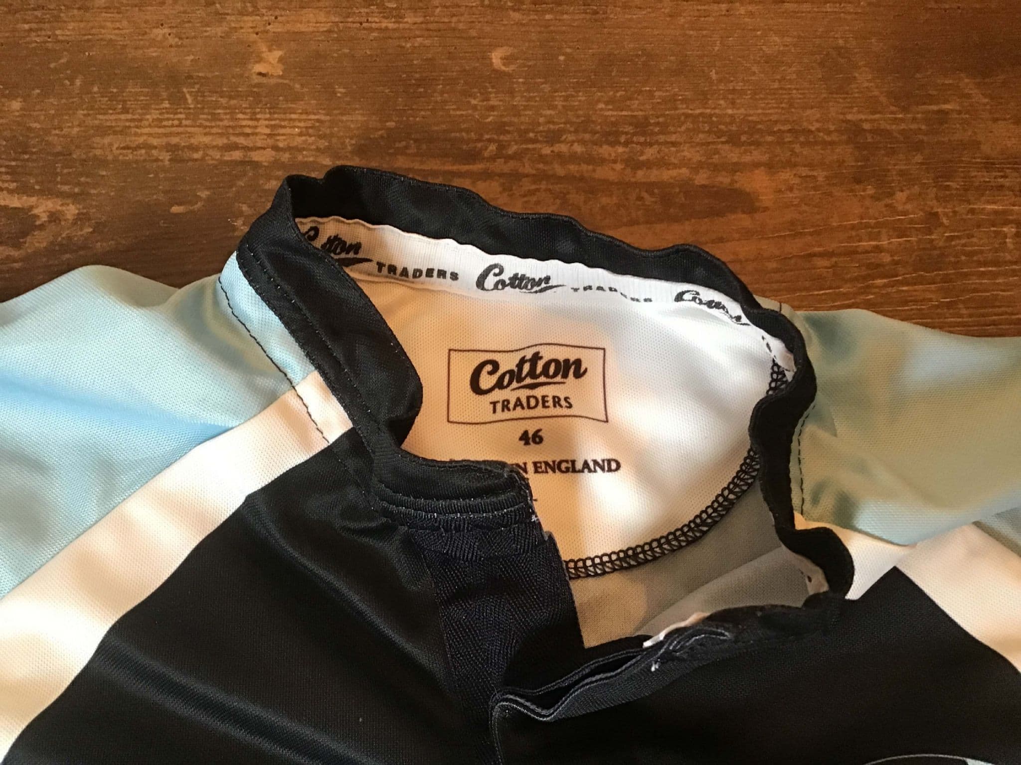 Maillot de rugby vintage cotton traders x leicester tigers