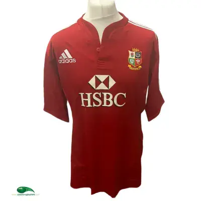 adidas British and Irish Lions ラグビーシャツ ADIDAS British and Irish Lions Rugby athletic shirt zip neck
