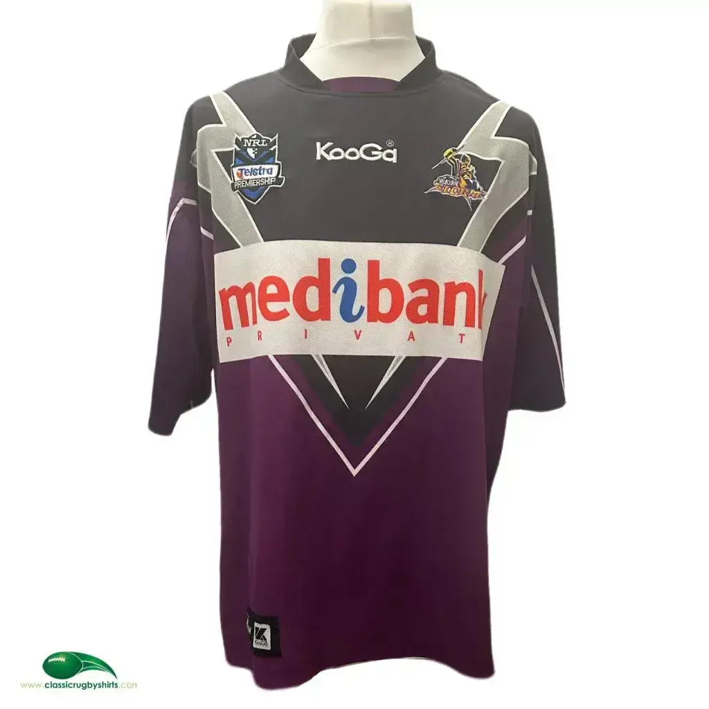 Maillot De Rugby Melbourne Storm NRL - Taille XXL Adulte, Marque Tigeraire ISC, Occasion En Bon état