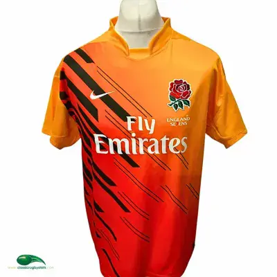 2010 2011 England Sevens 7's Rugby Shirt Medium