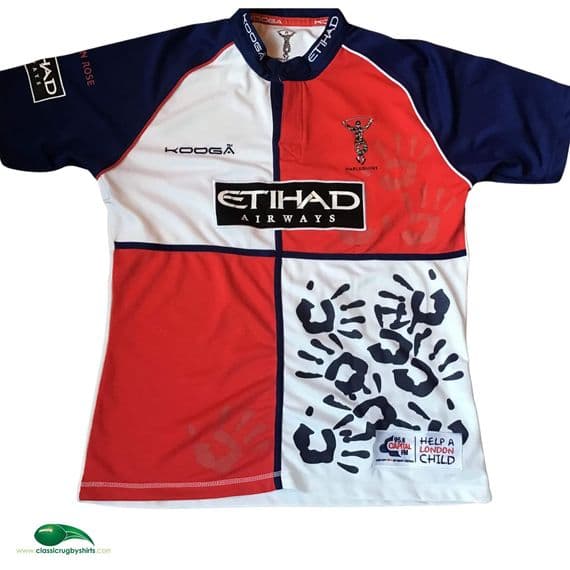 2010 2011 Harlequins Big Game No 3 Rugby Shirt Large