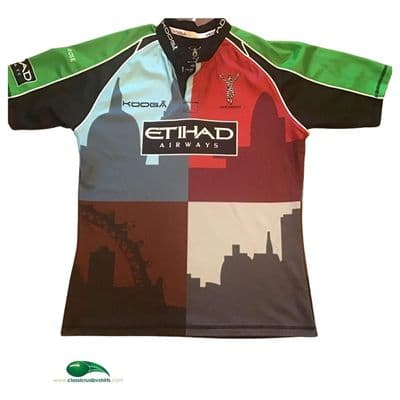2010 2011 Harlequins Pro Rugby Shirt Medium
