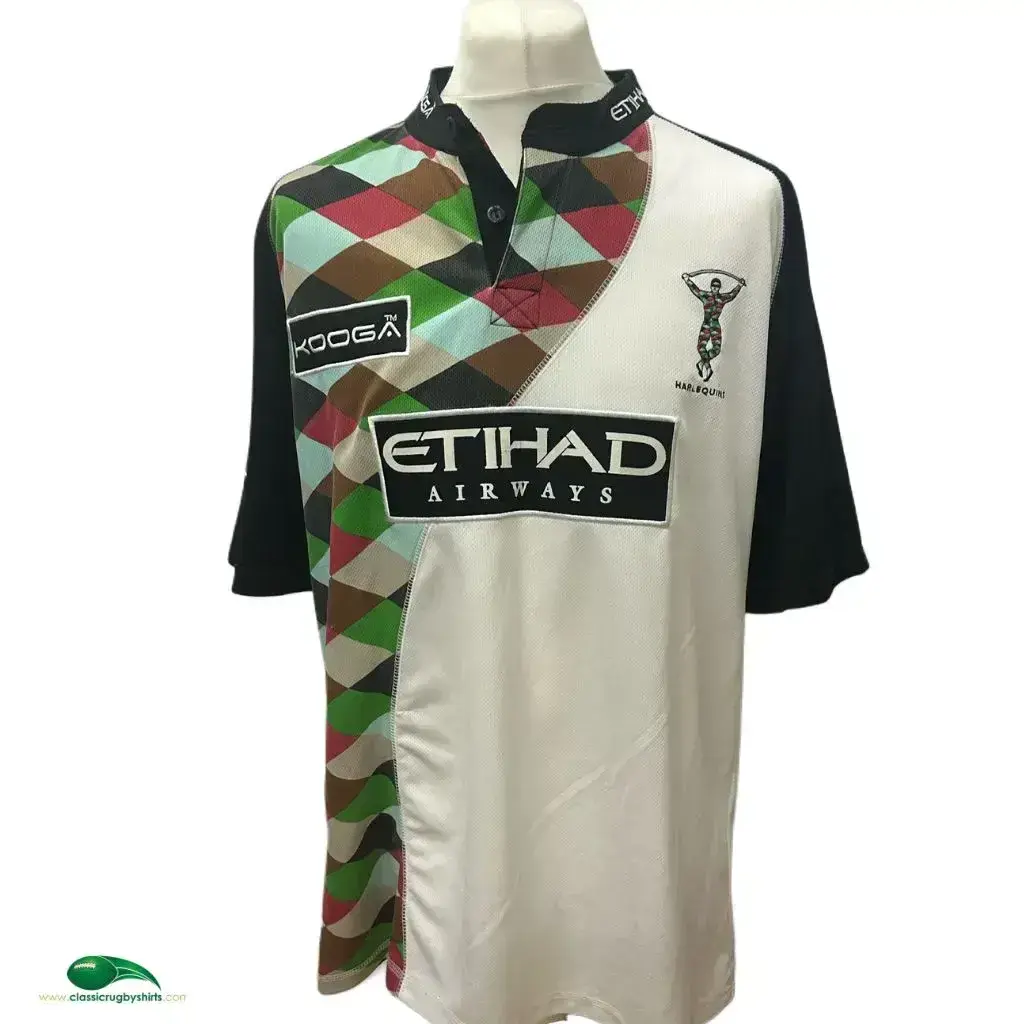 Kooga ユニフォーム　ラグビー　ハーレクインズ　イングランド　2011 M 2010/11 Harlequins Rugby Shirt | Old Official Kooga Jersey