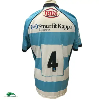 2010 2011 Worcester Warriors No 4 Players Rugby Union Shirt XL