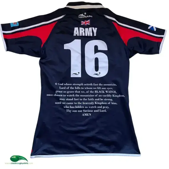 World  Rugby Shirts | 2010 Black Watch Army Vintage Old Jerseys