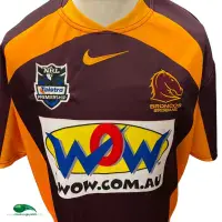 20109 Brisbane Broncos Rugby Shirt | Old Official Nike Jersey