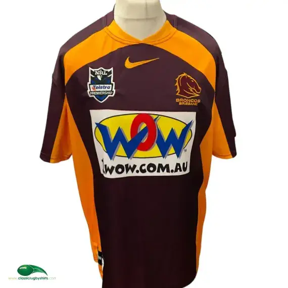 20109 Brisbane Broncos Rugby Shirt | Old Official Nike Jersey