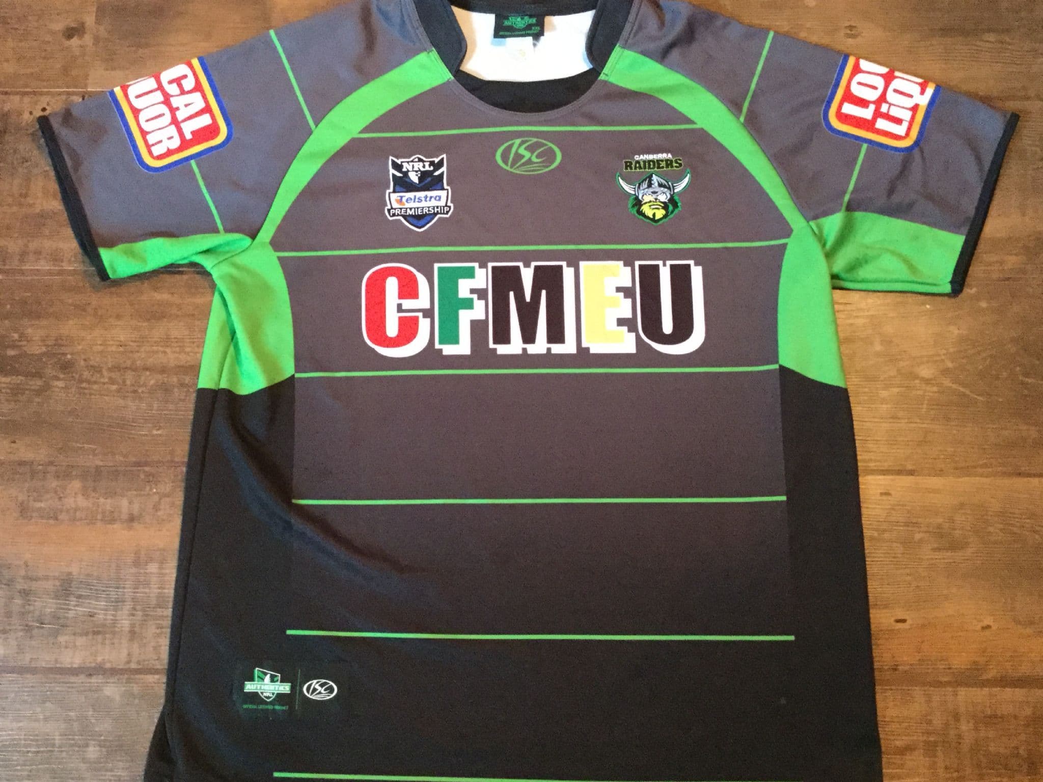 Maillot Vintage Canberra Raiders Rugby League - Taille Small Homme - NSWRL NRL - Occasion