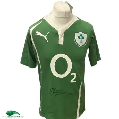 2010  Ireland BNWT 1st Test Aviva Stadium Signed Rugby Union Shirt Medium